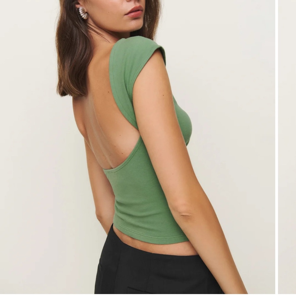 Reformation NWOT Olive Green Tank Top